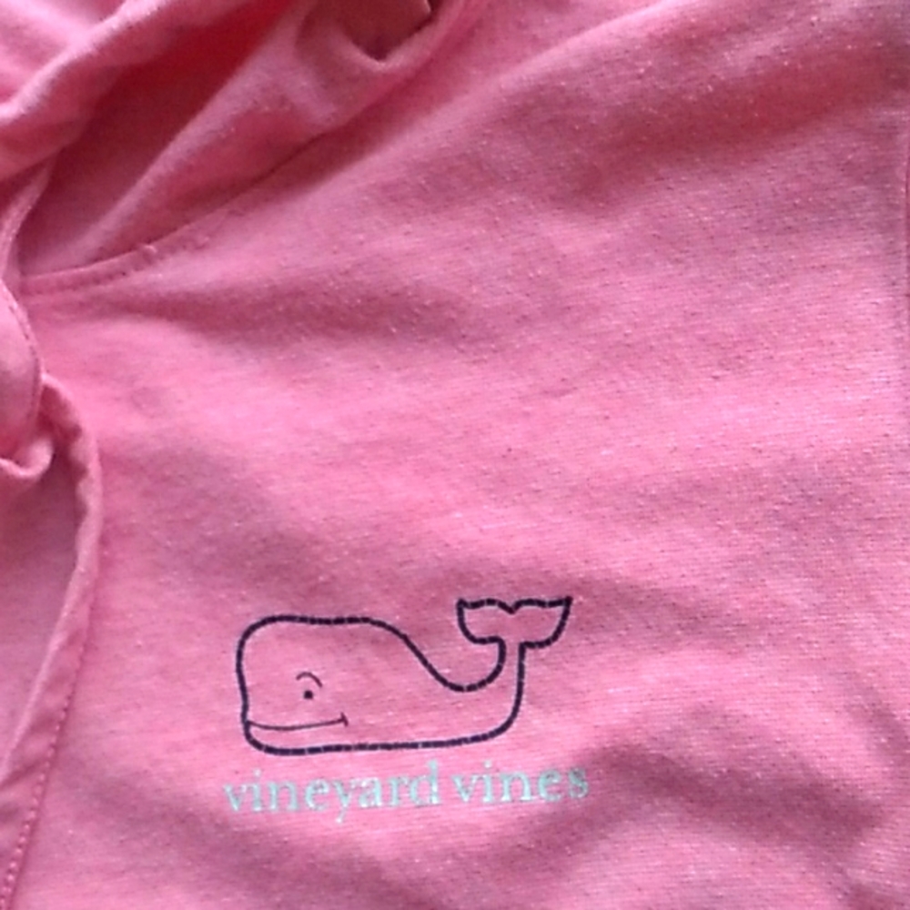 Vineyard Vines Pink Hoodie Tee - Picture 3 of 5